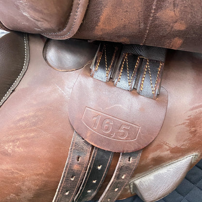 USED Rosetti English Jump Saddle 16.5” Medium Oil