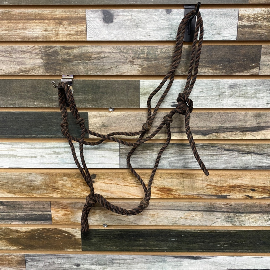 USED Black & Brown Rope Halter