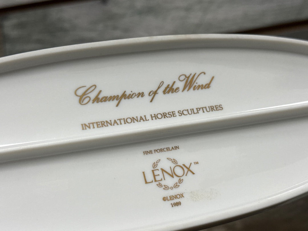 USED Lenox Porcelain Horse "Champion Of The Wind"