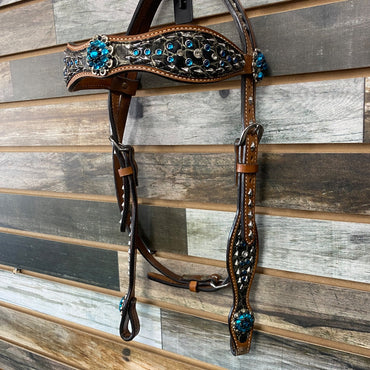 USED Madcow Browband Headstall | Teal