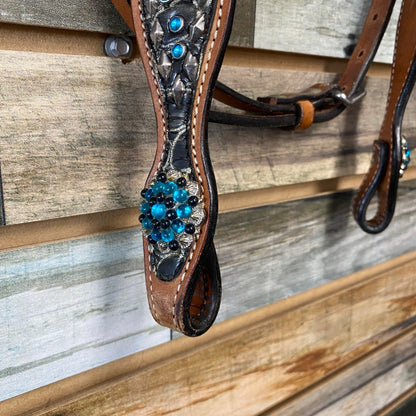 USED Madcow Browband Headstall | Teal