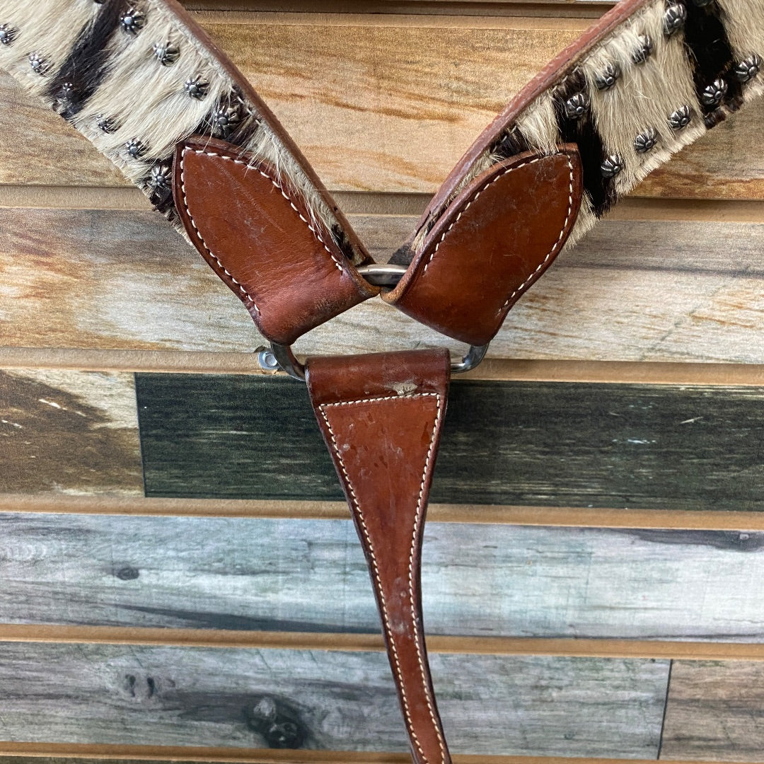 USED Zebra Print Breast Collar