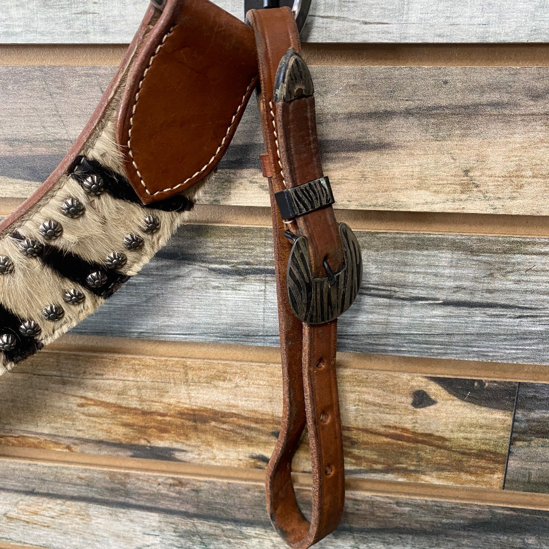 USED Zebra Print Breast Collar