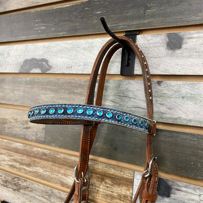 USED Madcow Breast Collar and Headstall Set | Teal