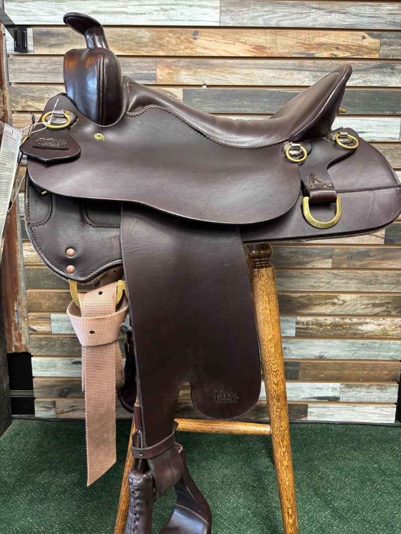 USED Tucker Western Trail Saddle 16.5" Dark Oil