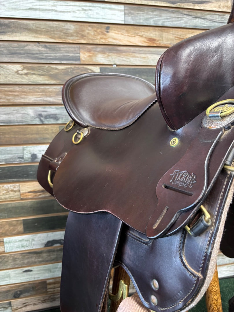 USED Tucker Western Trail Saddle 16.5" Dark Oil