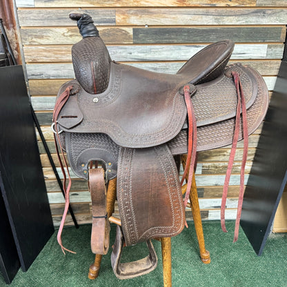 USED  Ranch Saddle 16" Dark Oil