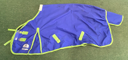 USED  Turnout 0G Sheet 63" Royal Blue with Green Trim