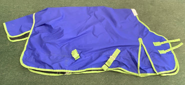 USED  Turnout 0G Sheet 63" Royal Blue with Green Trim