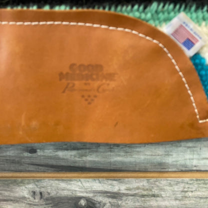 USED Professional Choice Blanket Top Saddle Pad 33” X 36’ white/green/teal