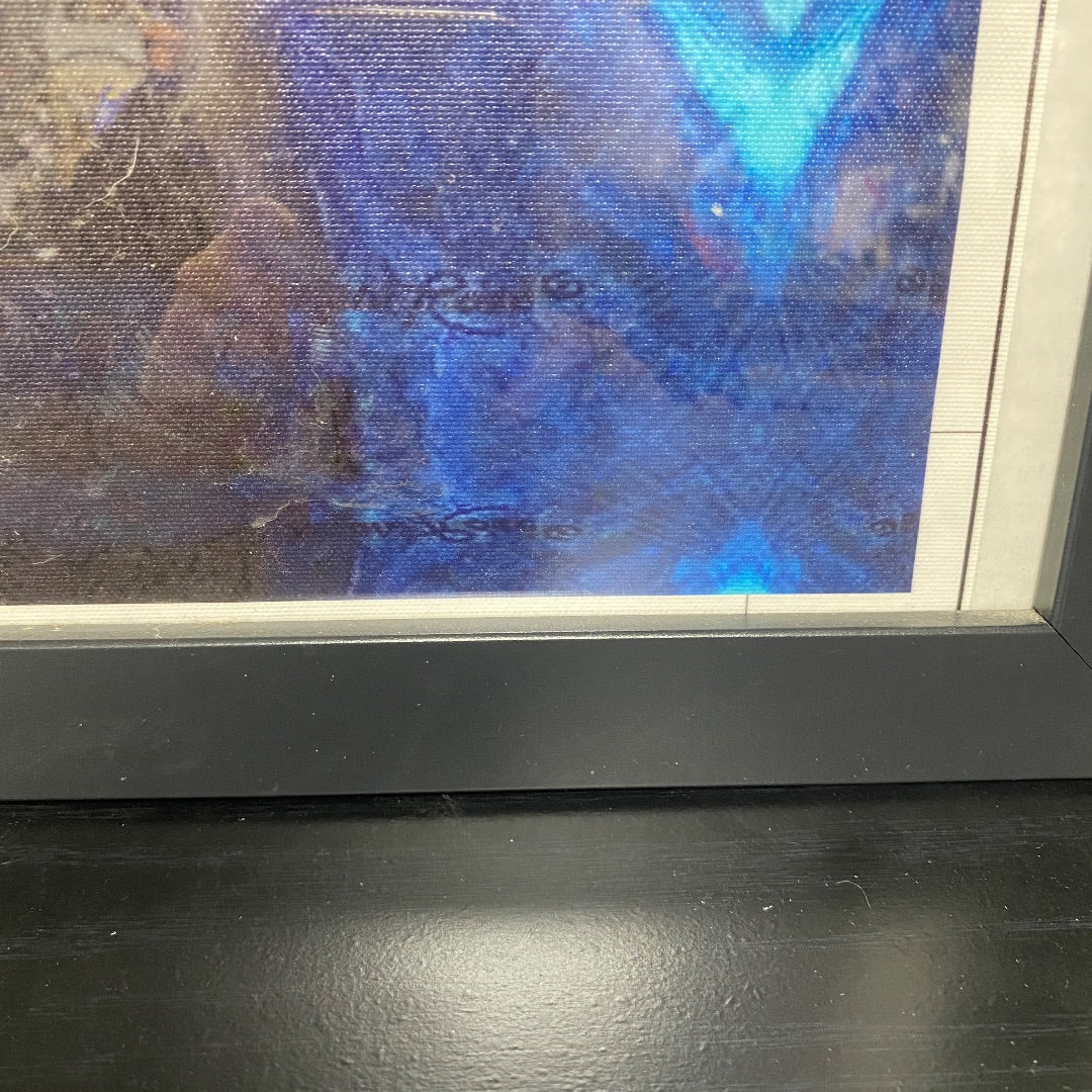 USED Multicolor Acrylic Horse Painting \ Portrait