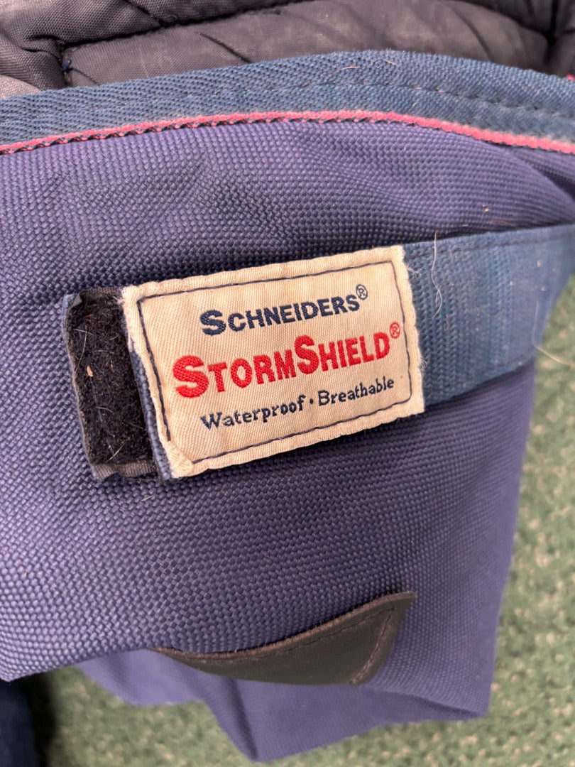 USED Schneiders Storm Shield Heavy Weight Turnout 86" Blue