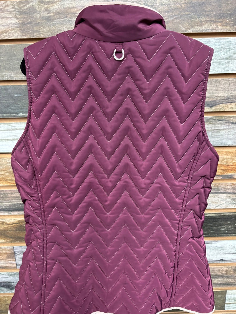 USED Ariat Ladies Vest Medium Maroon