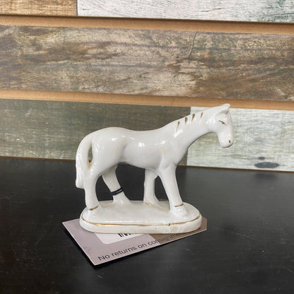 USED Vintage Porcelain Horse Statue