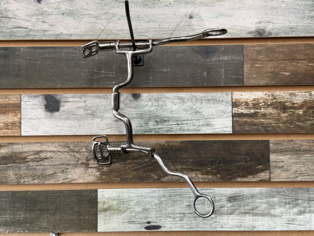 USED Myler Gag Tounge Relief Long Shank Medium Port 5"