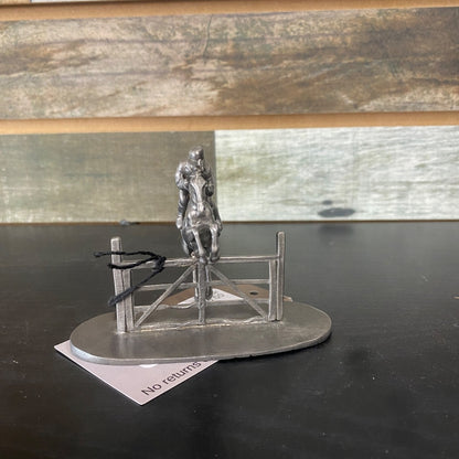 USED American Pewter Jumper Statue