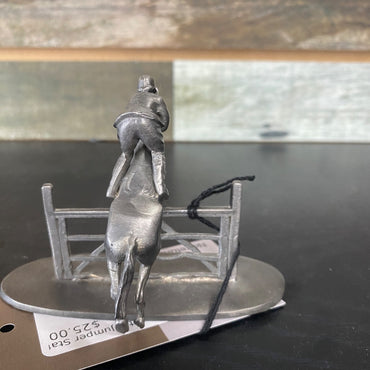 USED American Pewter Jumper Statue