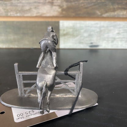 USED American Pewter Jumper Statue