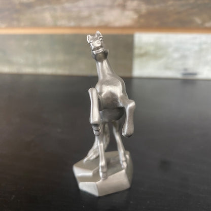 USED Hudson Fine Pewter Rearing Horse Statue