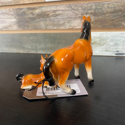 USED Bay Porcelain Mare & Foal Set