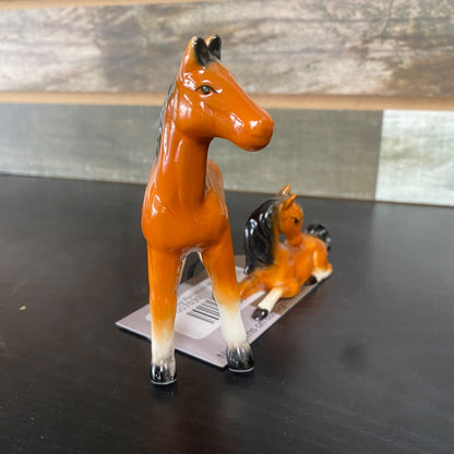 USED Bay Porcelain Mare & Foal Set
