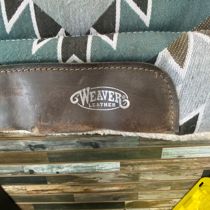 USED Weaver All Purpose Countoured Saddle Pad 30"x30" Southwest- Mallard Green/Grey