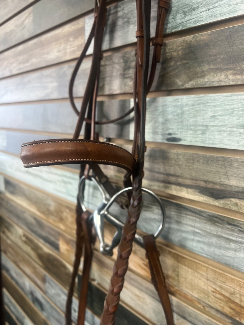 USED Crump English Bridle Full Light Oil