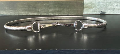 USED  Ladies Snaffle Belt O/S Silver