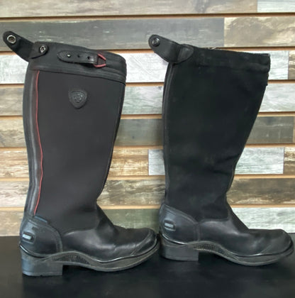 USED ARIAT Ladies Tall Winter Riding/Muck Boots 6.5 Black