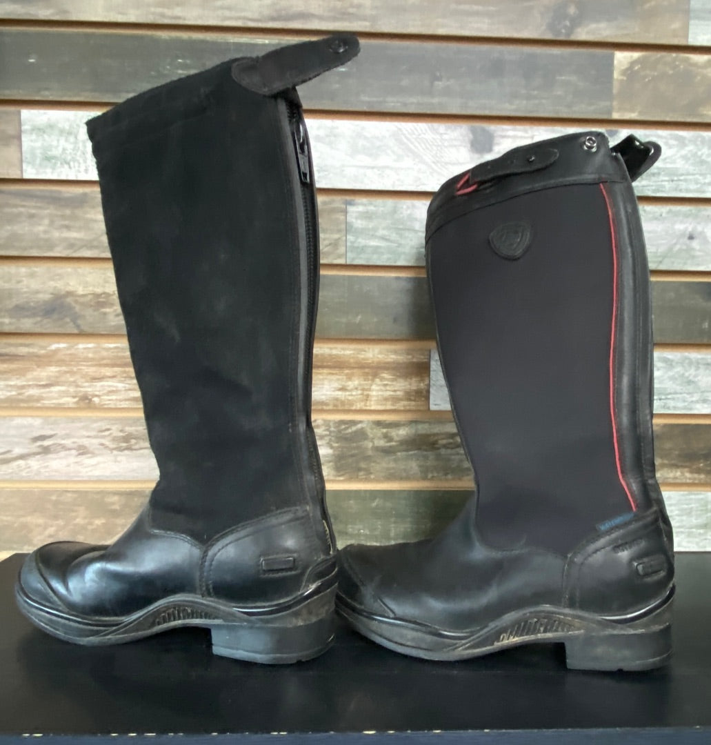 USED ARIAT Ladies Tall Winter Riding/Muck Boots 6.5 Black