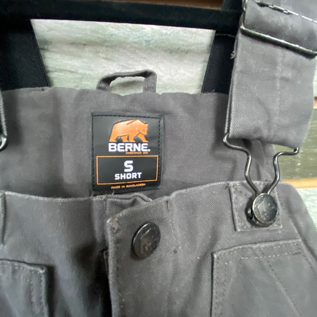 USED Berne Ladies Insulated Overalls 4-Short Grey