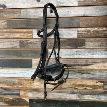 USED  Dressage Bridle Cob Black
