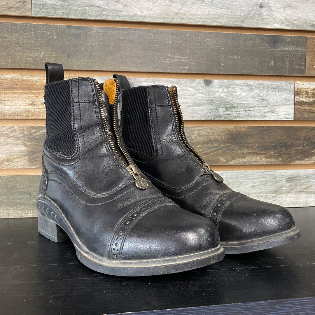 USED Black Ovation Tuscany Paddock Boots | Size 9