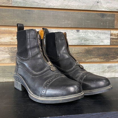 USED Black Ovation Tuscany Paddock Boots | Size 9
