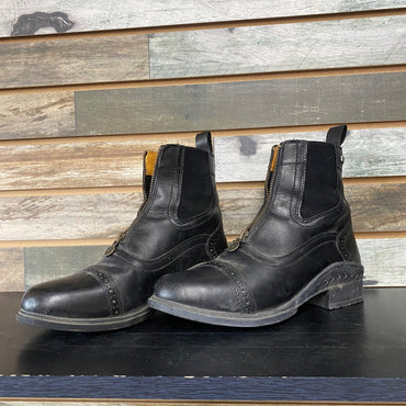 USED Black Ovation Tuscany Paddock Boots | Size 9