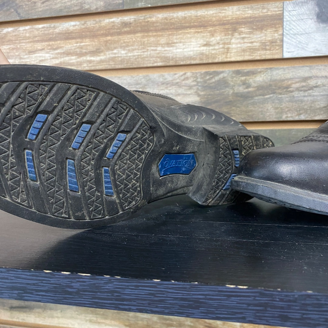 USED Black Ovation Tuscany Paddock Boots | Size 9