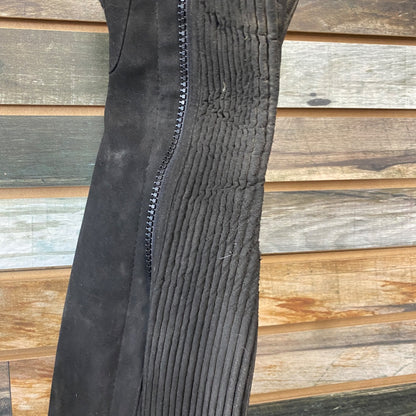 USED Ovation Suede Ribbed Half Chaps Medium
