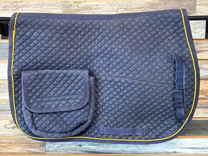 USED English Trail Saddle Pad with Side Pockets/Bags