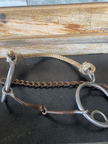 USED  Rope Nose Gag Combo Snaffle 5" Mouth