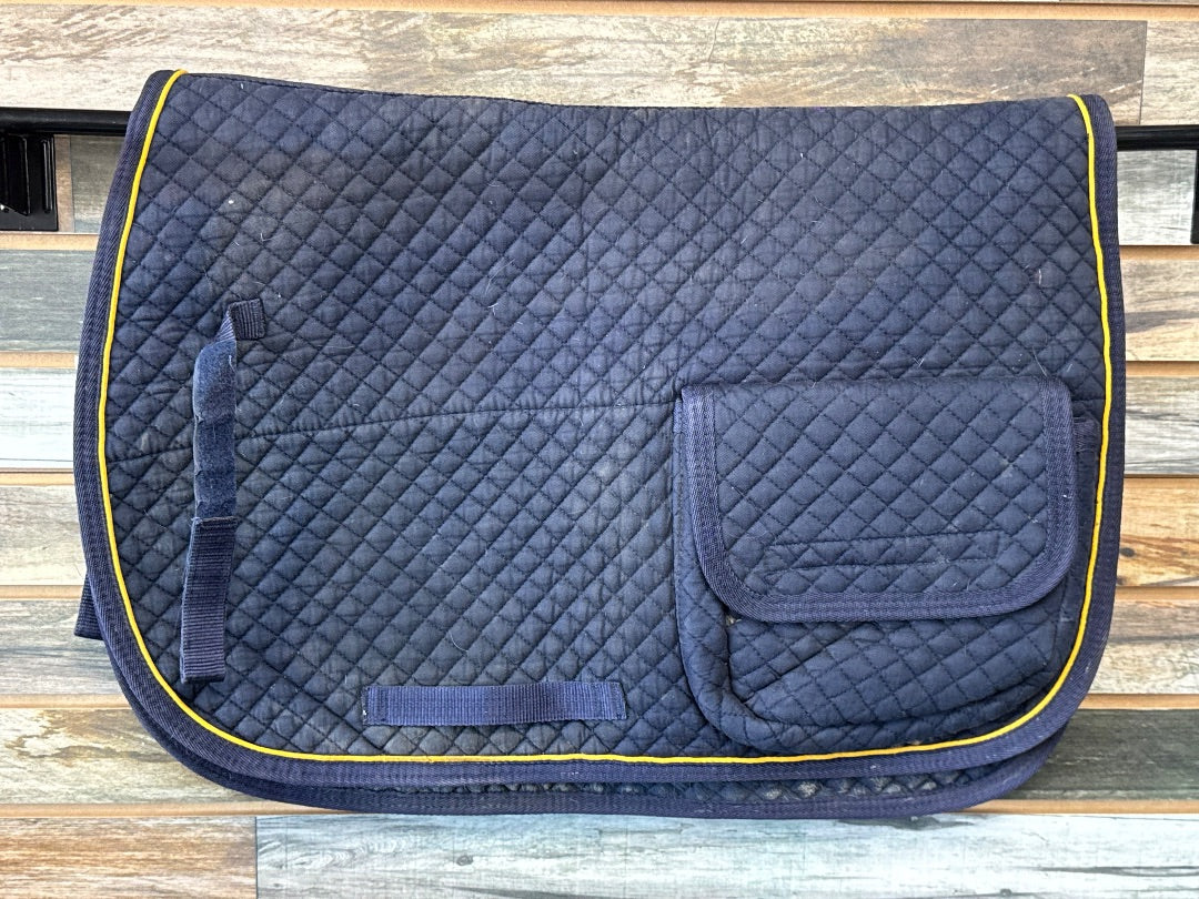 USED English Trail Saddle Pad with Side Pockets/Bags