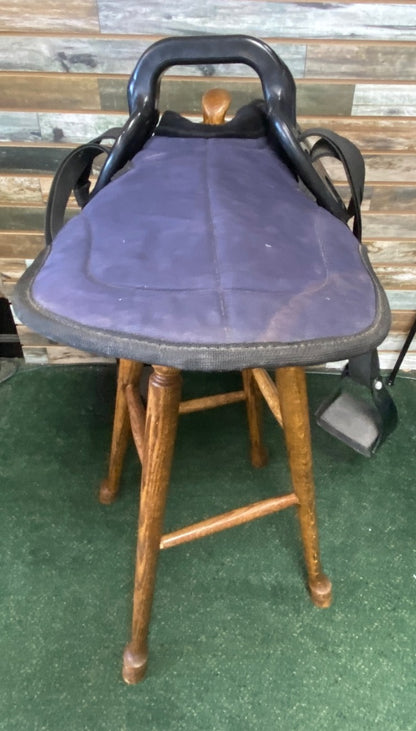 USED Colorado Saddlery Natural Ride W/ Stablizer  Navy Blue