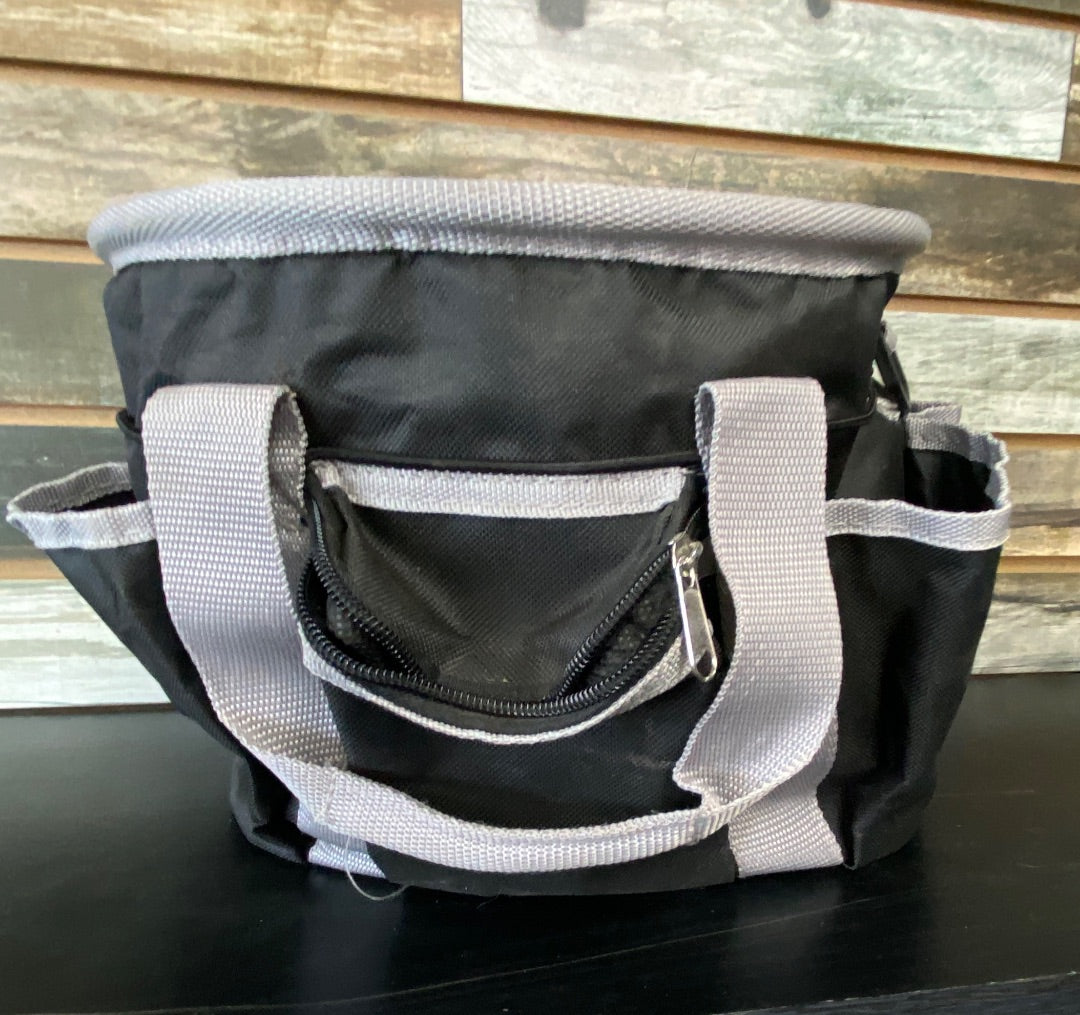 USED  Grooming Bag  Black w/ Grey Trim