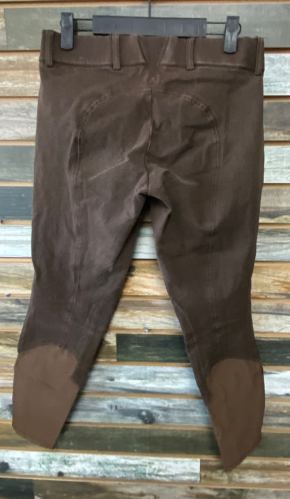 USED Ariat Knee Patch Breeches 26R Brown