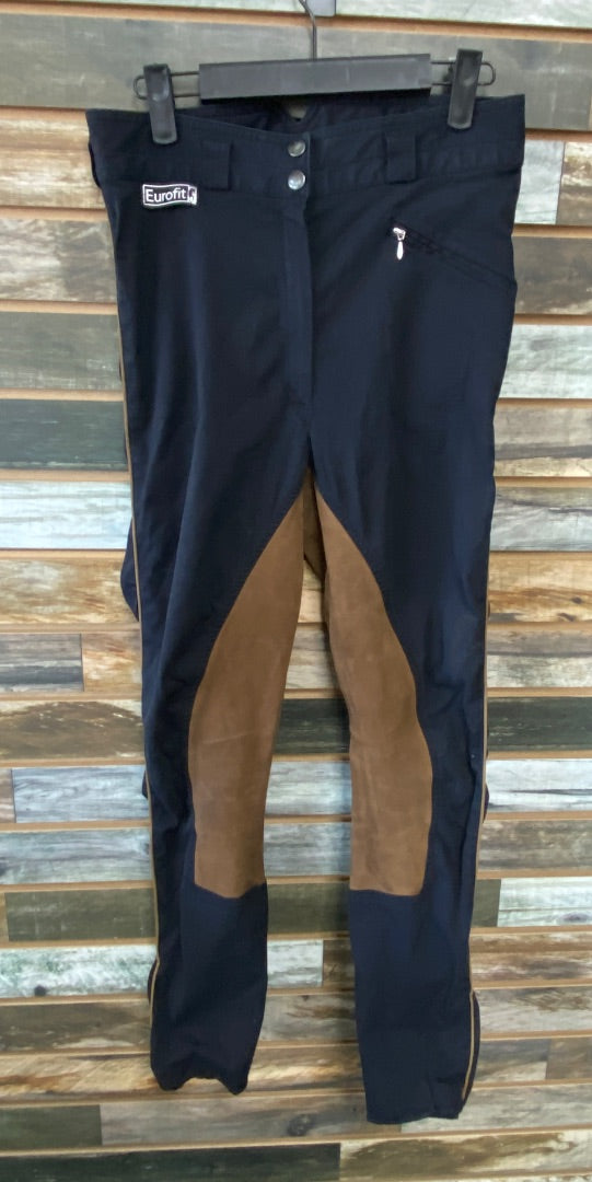 USED EuroFit Leather Full Seat Breeches 28R