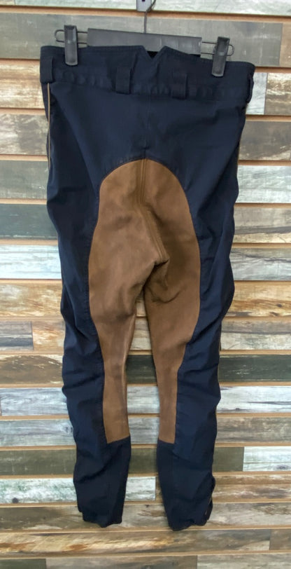 USED EuroFit Leather Full Seat Breeches 28R