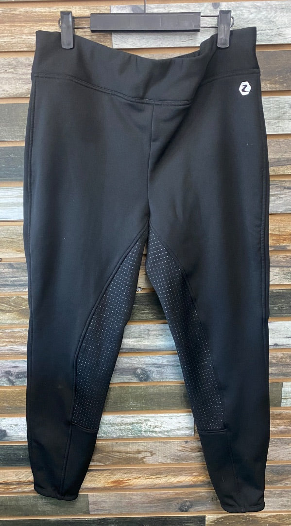 USED Horze Winter full seat breeches 38 Black