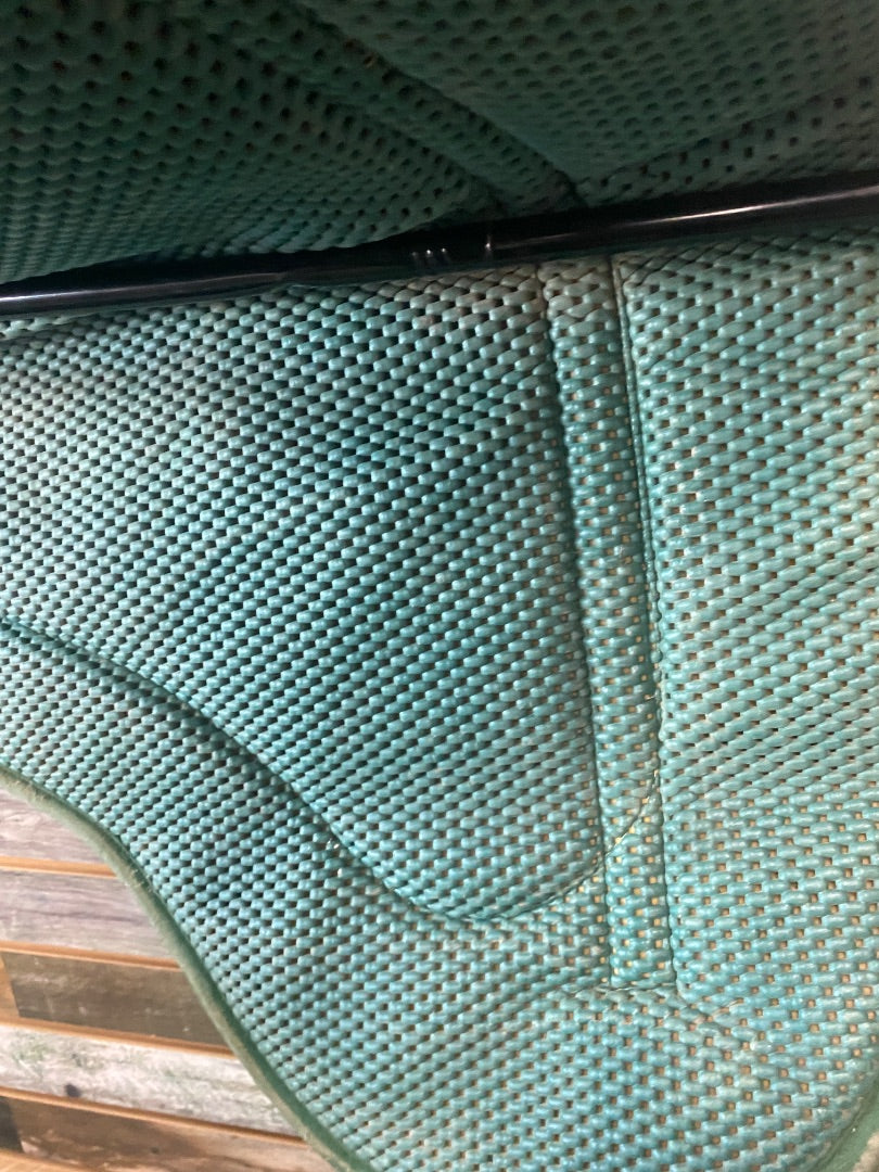USED  Bareback Pad W Girth  Green