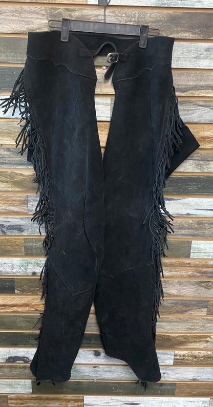 USED  Ladies Western Chaps Small Black