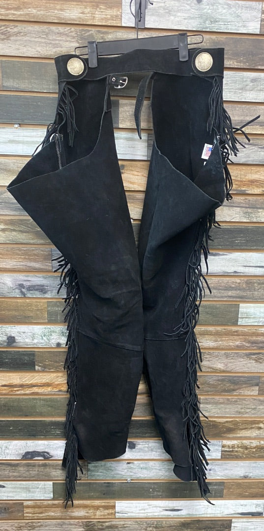 USED  Ladies Western Chaps Small Black