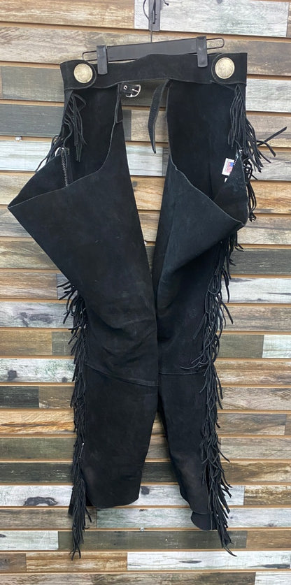 USED  Ladies Western Chaps Small Black